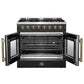 Forno FFSGS635636BLK Forno Galiano 36-Inch Freestanding French Door Dual Fuel Range Black