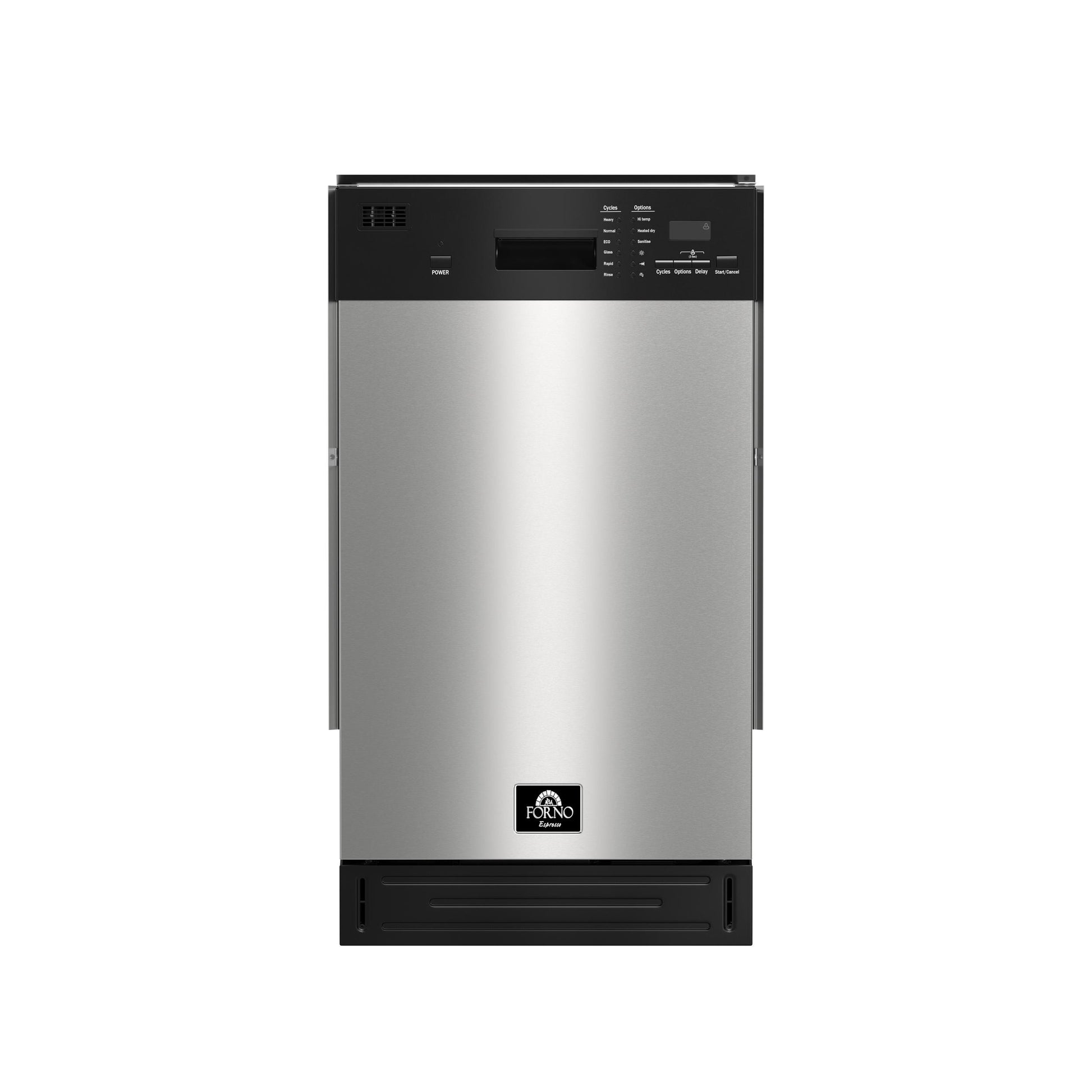 Forno FDWBI804118S Forno Polo 18-Inch Built-In Stainless Steel Dishwasher, 8 Place Settings, Energy Star Certified, 52 Dba