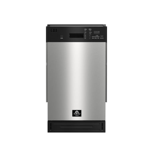 Forno FDWBI804118S Forno Polo 18-Inch Built-In Stainless Steel Dishwasher, 8 Place Settings, Energy Star Certified, 52 Dba