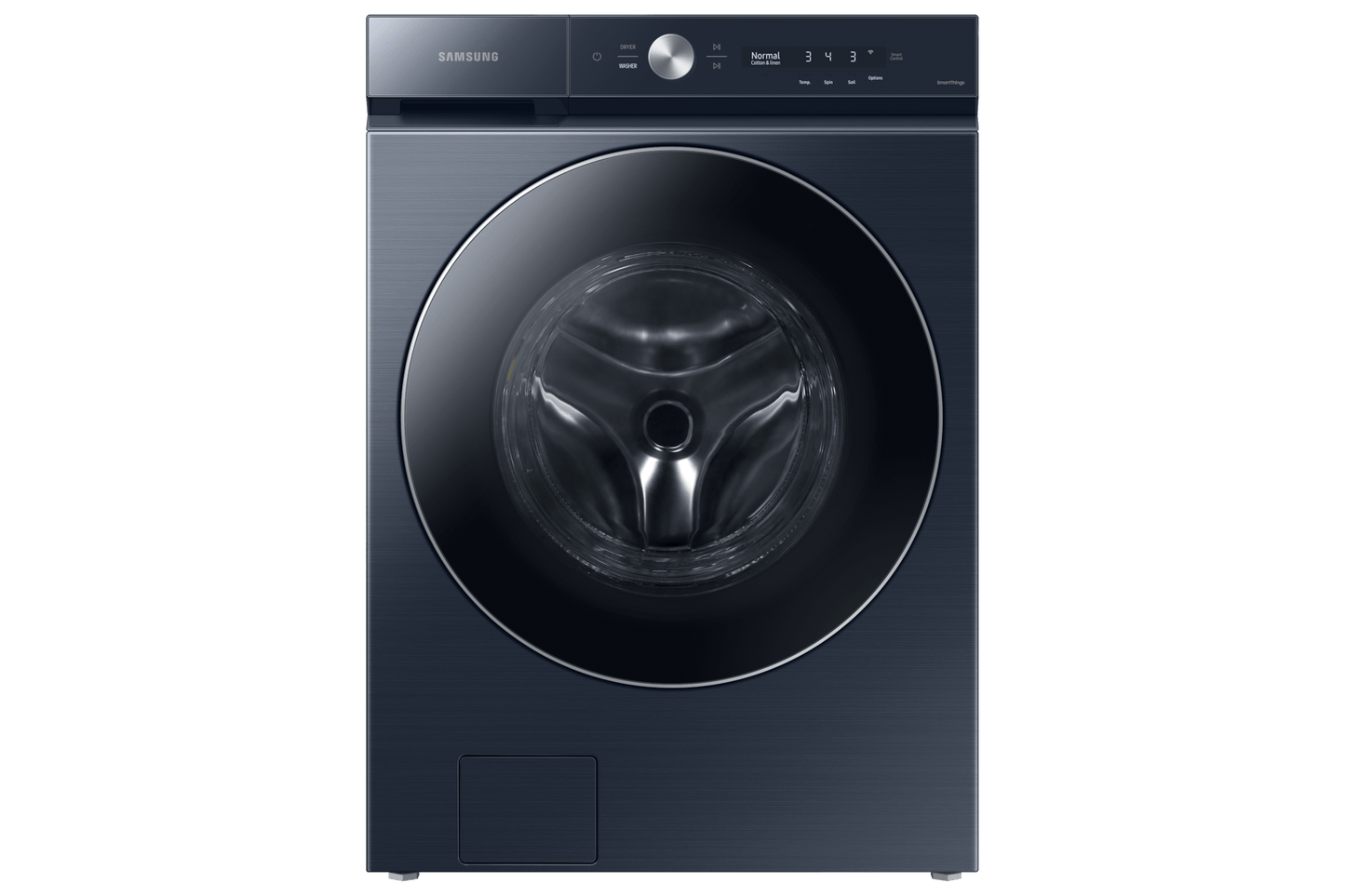 Samsung F1657832070251 Bespoke Ultra Capacity Ai Front Load Washer And Electric Dryer In Brushed Navy