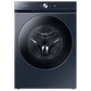 Samsung F1657832568289 Bespoke Ultra Capacity Ai Front Load Washer And Gas Dryer In Brushed Navy