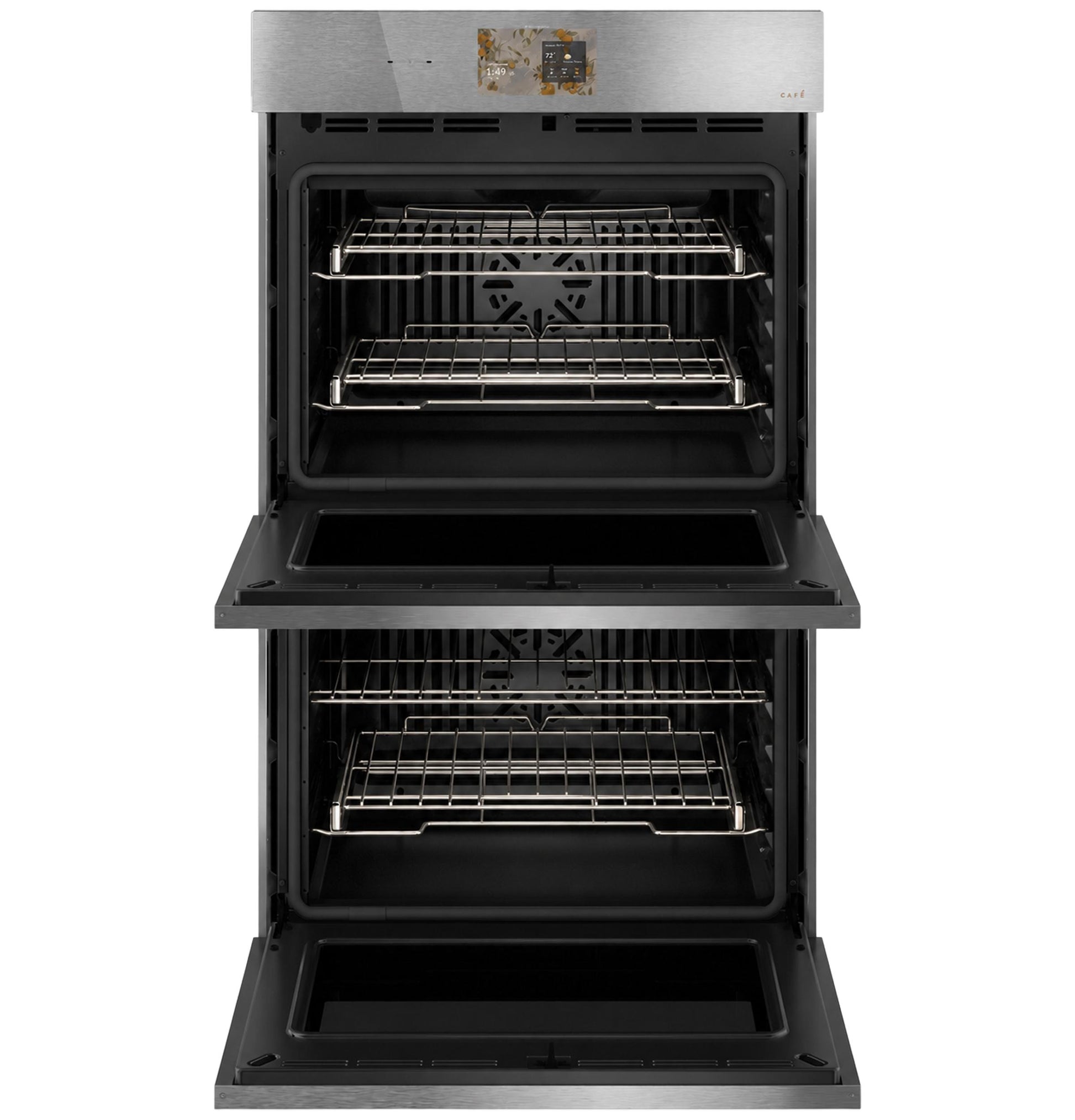 Cafe CTD90DM2ZS5 Café™ 30" Smart Built-In Convection Double Wall Oven In Platinum Glass