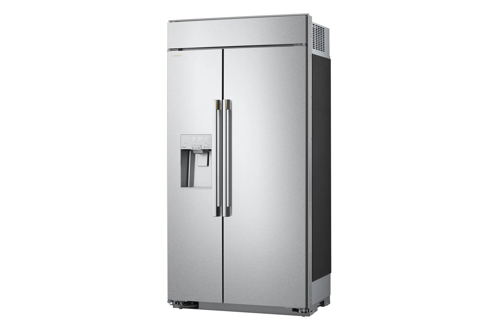 Lg US26WBB92S Lg Signature 26 Cu. Ft. Smart Side-By-Side Built-In Refrigerator With Ice & Water Dispenser