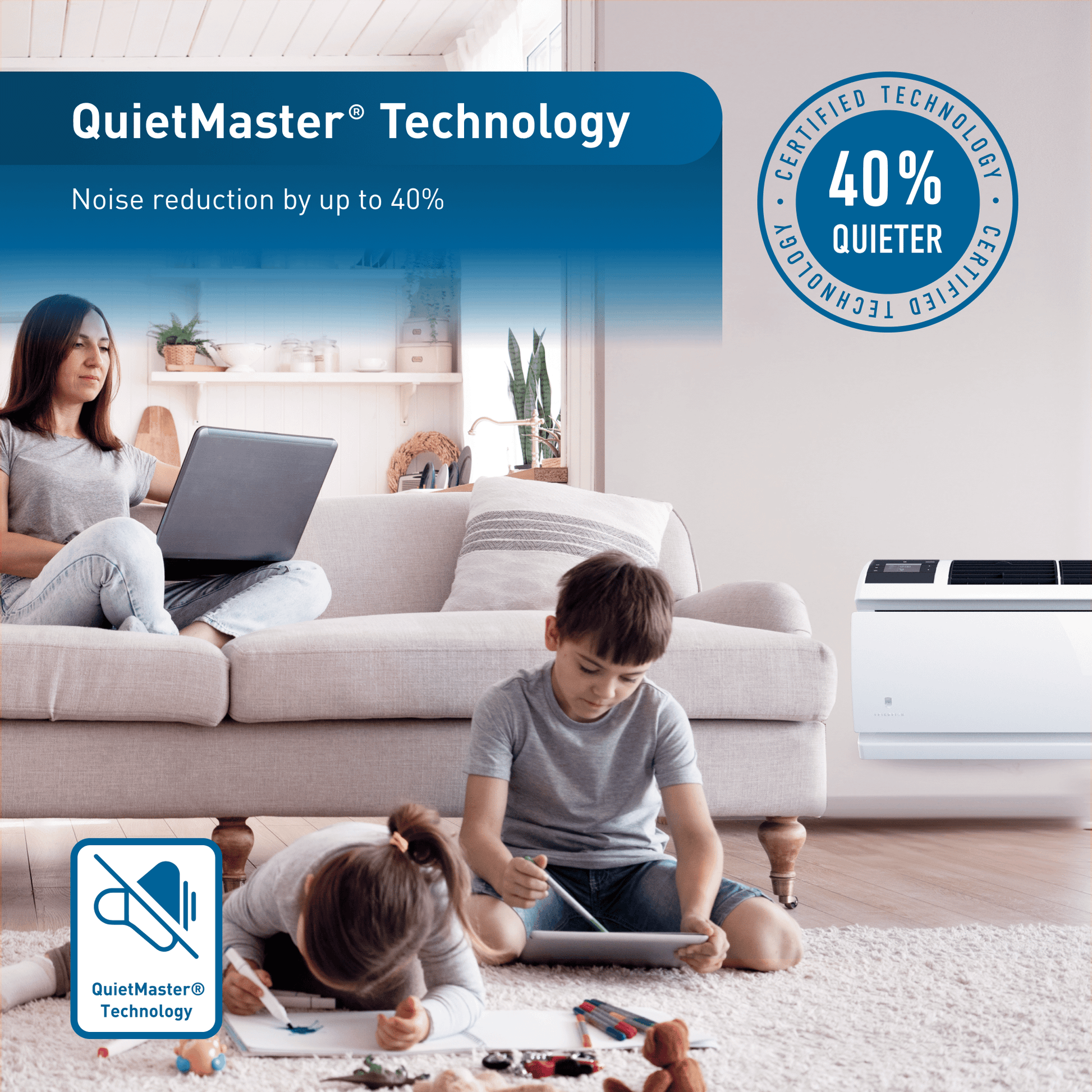 Friedrich WCVT10B30A Friedrich Wallmaster Inverter 10,000 Btu 230V Smart Through-The-Wall Air Conditioner - Cool Only