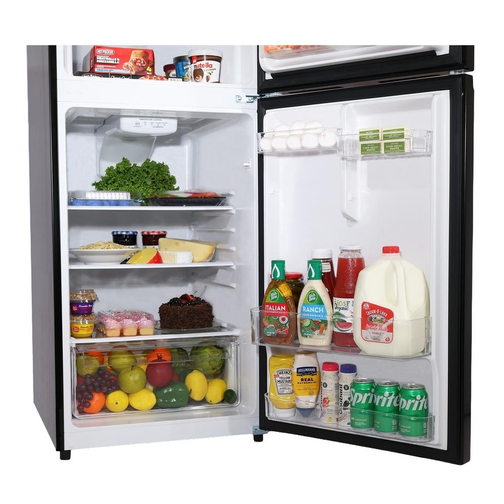 Verona VEFTF2412RBK Verona Veftf2412Rbk 24 Inch Top Freezer Refrigerator With 12 Cu. Ft. Total Capacity, Reversible Doors, Recessed Handle, Energy Star (Black)