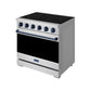 Thor Kitchen RSE36PBLU 36 Inch Professional Electric Range In Stainless Steel/Blue Gordon Ramsay Series