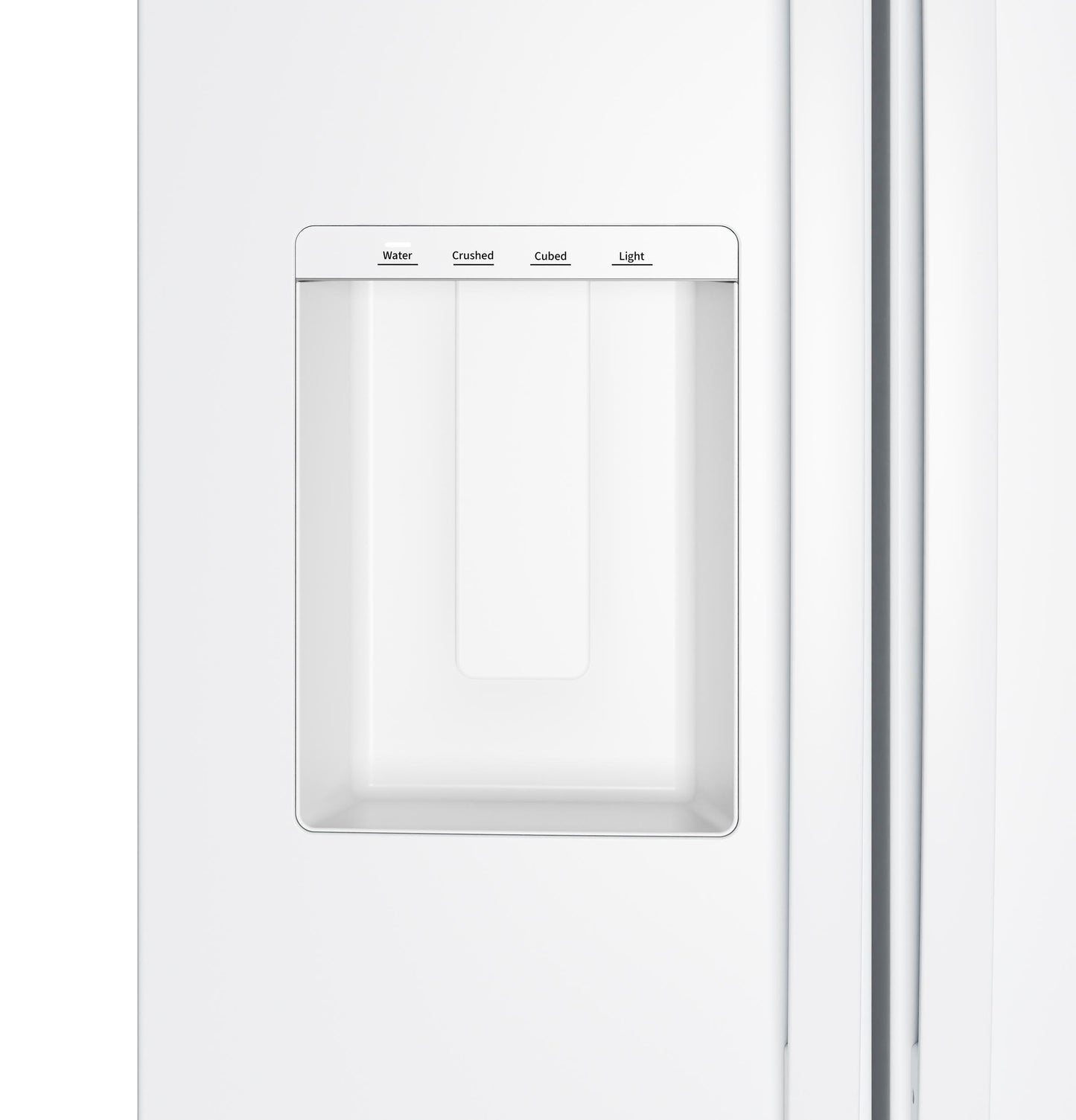 Ge Appliances GSS28NGYWW Ge® 27.9 Cu. Ft. Side-By-Side Refrigerator With Extra Tall Dispenser And In-Door Icemaker
