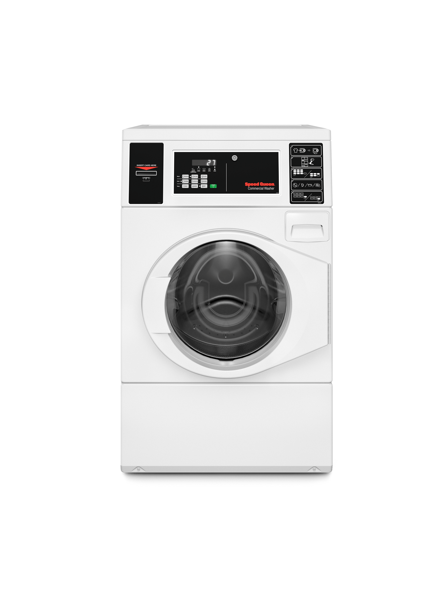 Speed Queen SFNNYASP118TW01 Commercial Front Load Washer Prep For Card
