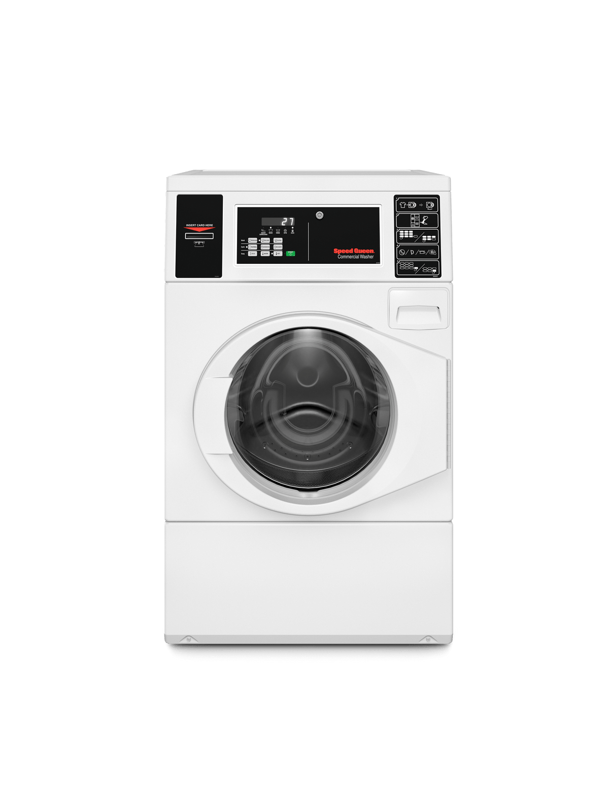 Speed Queen SFNNYASP118TW01 Commercial Front Load Washer Prep For Card