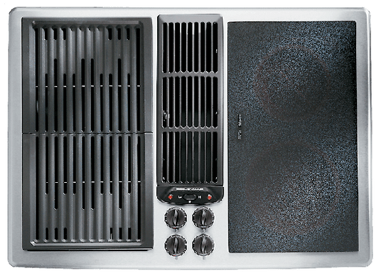 Jennair JED8230ADS Designer Line Modular Electric Downdraft Cooktop, 30"