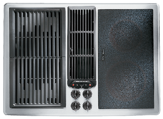 Jennair JED8230ADS Designer Line Modular Electric Downdraft Cooktop, 30"