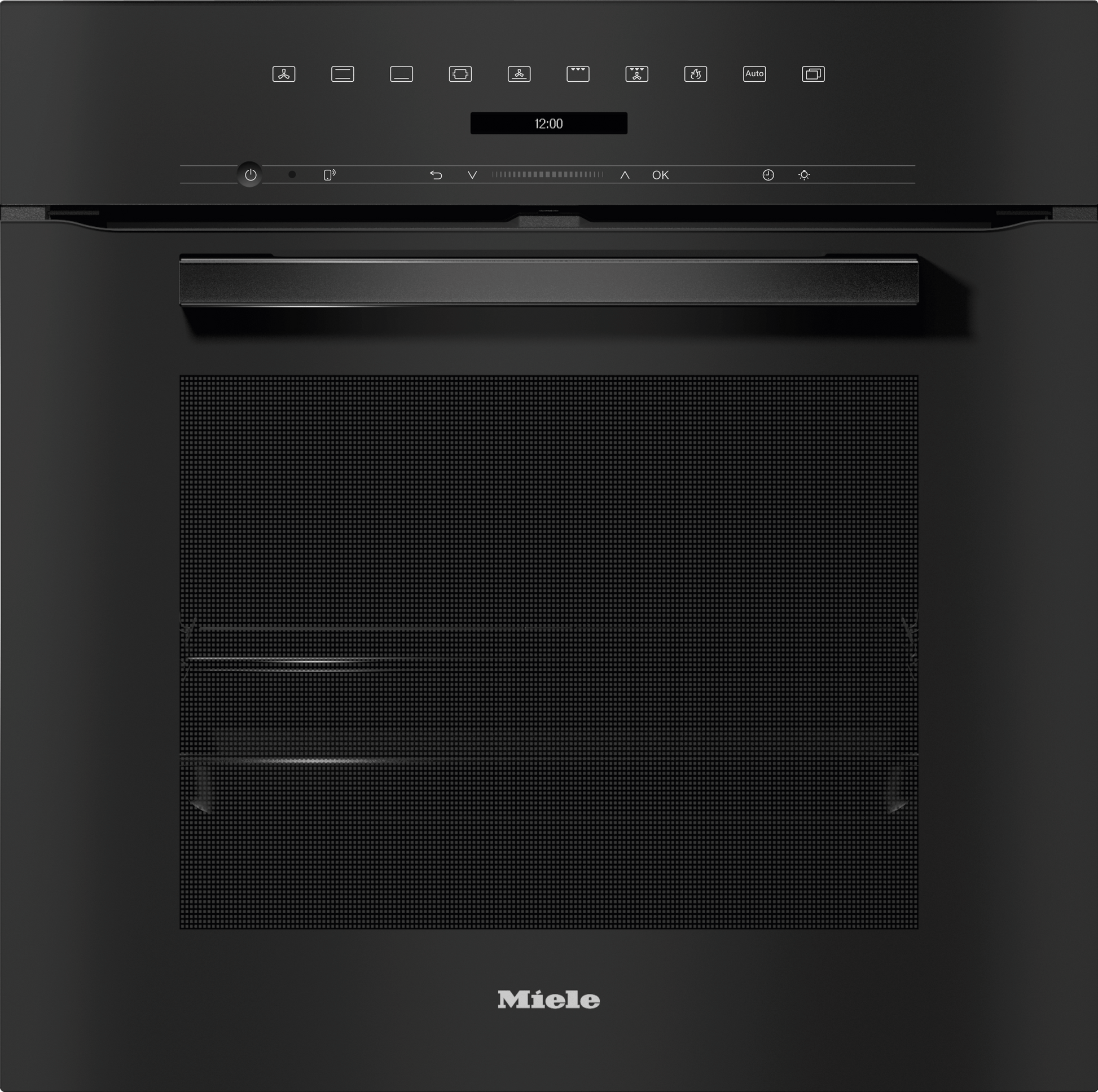 Miele H7263BPOB H 7263 Bp Obsidian Black - 24" Oven With Clear Text Display, Connectivity, And Self Clean.