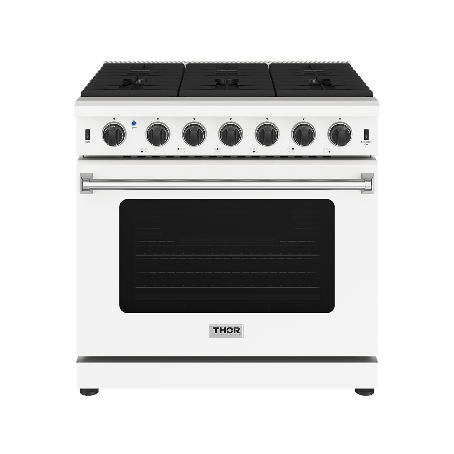 Thor Kitchen LRG3601UW 36 Inch Professional Gas Range In White