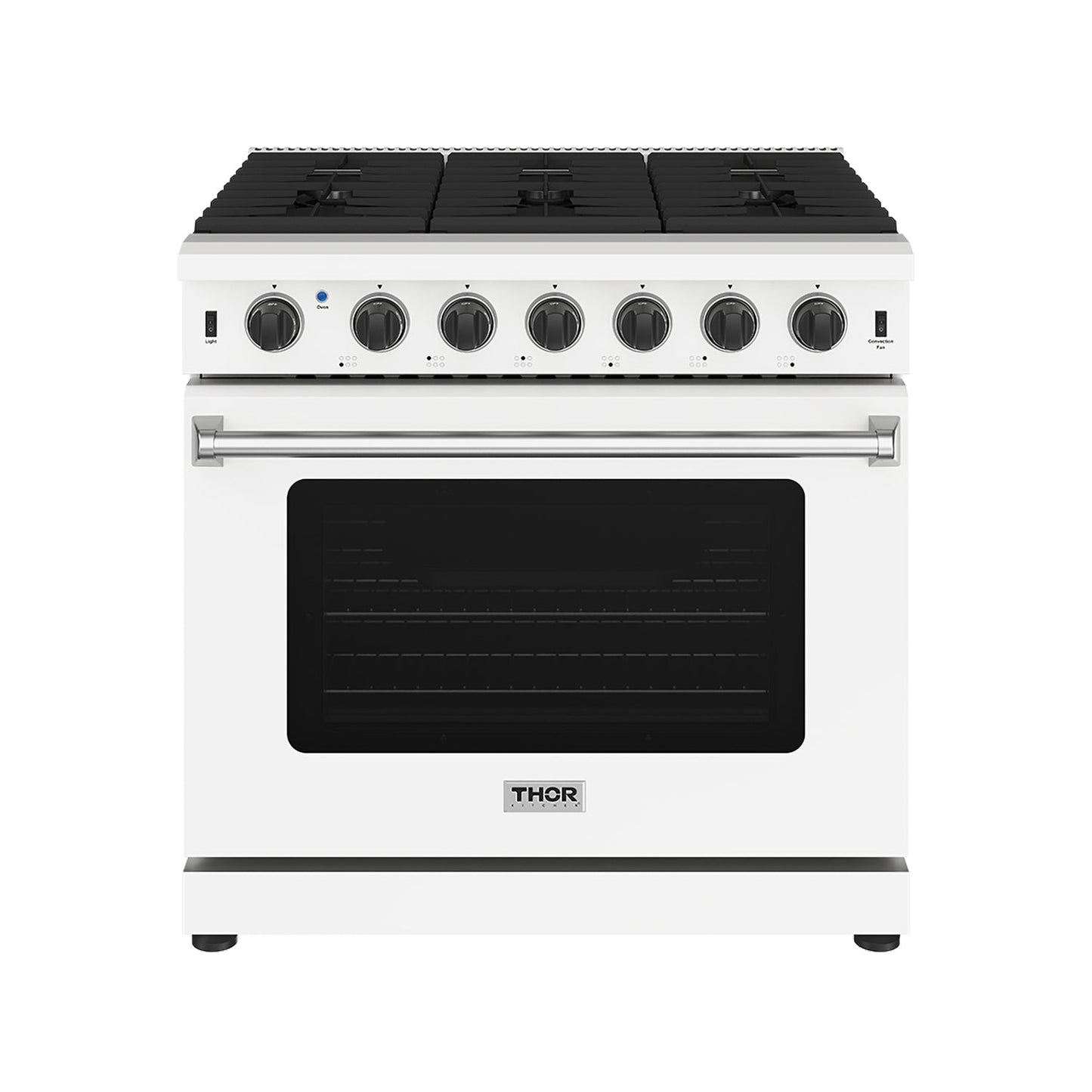 Thor Kitchen LRG3601UW 36 Inch Professional Gas Range In White