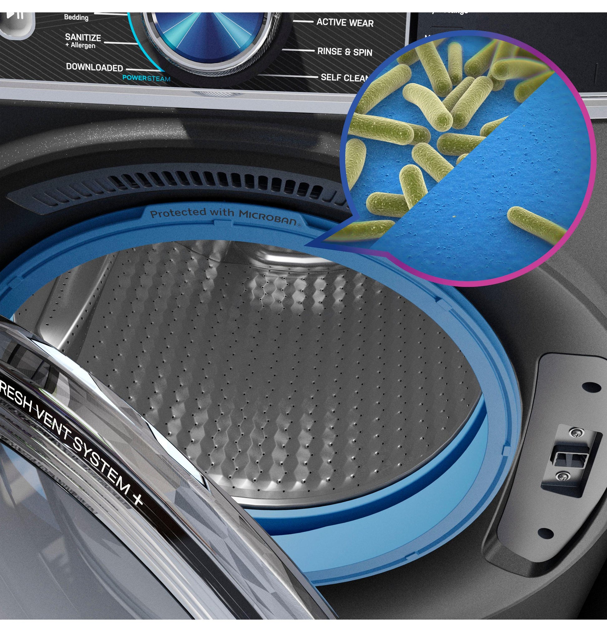 Ge Appliances PFW955SPWDS Ge Profile&#8482; 5.5 Cu. Ft. Capacity Smart Front Load Energy Star® Steam Washer With Ultrafresh Vent System+ And Smart Wash & Smart Rinse