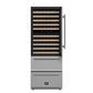 Forno FWCDR669730S Forno Celano 30-Inch Triple Zone Wine And Beverage Cooler, 21.3 Cu.Ft, Stainless Steel