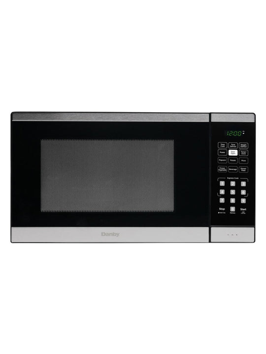 Danby DBMW1126BBS Danby 1.1 Cu. Ft. Countertop Microwave In Black And Stainless Steel