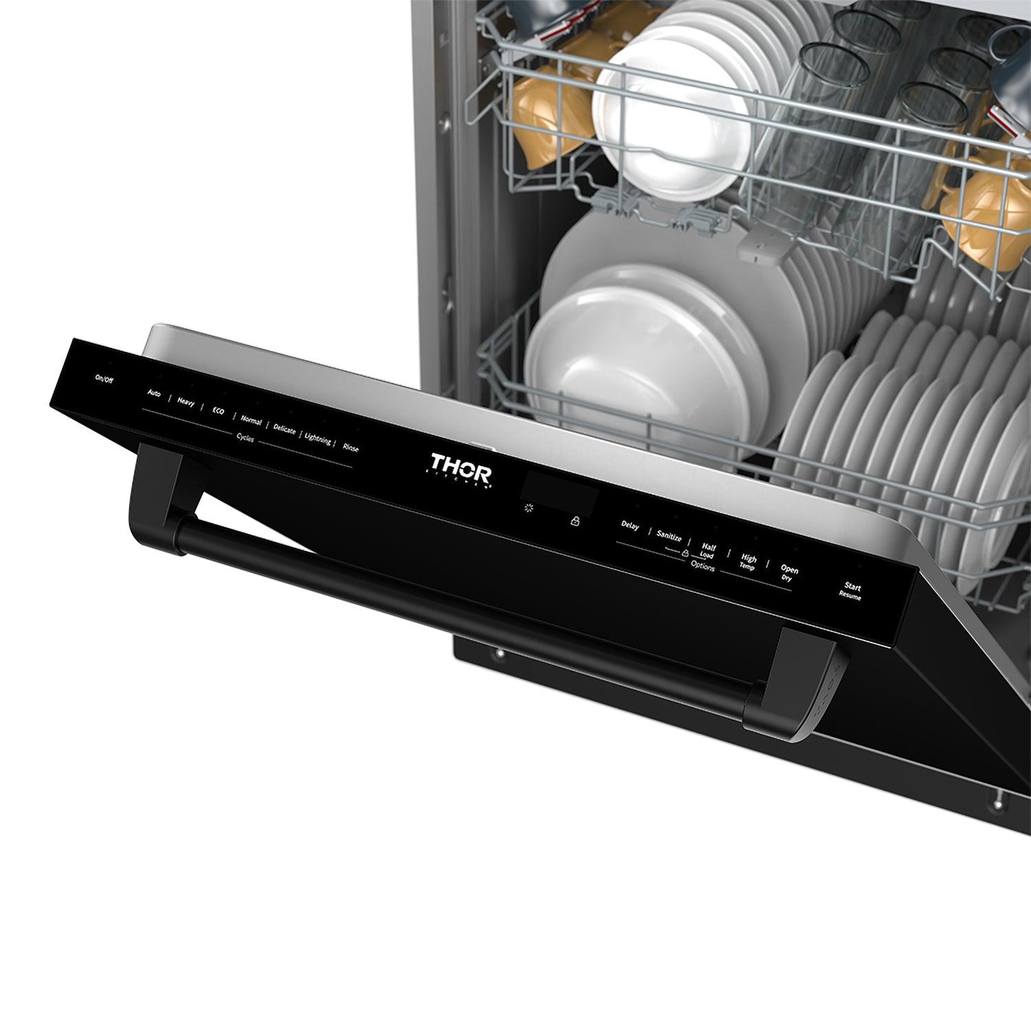 Thor Kitchen TDW24C7B 24 Inch Top Control Built-In Dishwasher In Black