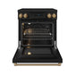 Thor Kitchen RSI30BBRZ 30 Inch Professional Induction Range With Tilt Panel Touch Control In Black And Bronze Gordon Ramsay Series