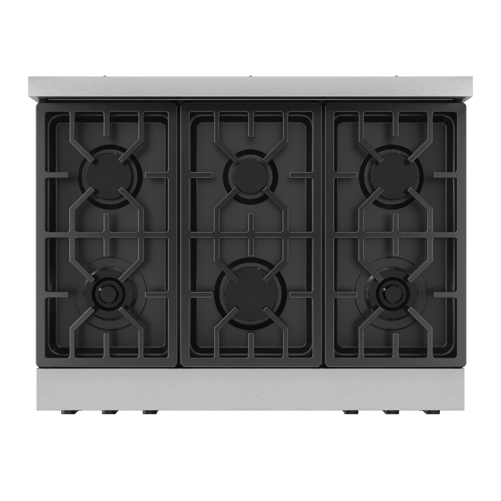 Thor Kitchen RSG36BLK 36 Inch Professional Gas Range With Tilt Panel Touch Control In Stainless Steel/Black Gordon Ramsay Series - Rsg36-Blk
