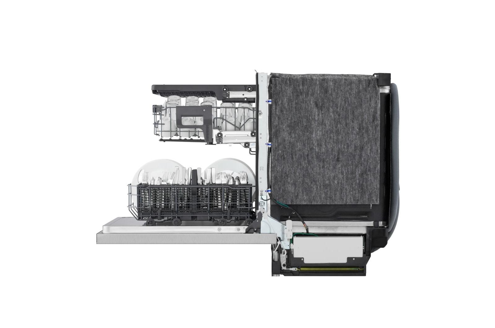 Lg LDNPM545S Smart Flushfit™ Top Control Dishwasher With 1-Hour Wash & Dry, Quadwash® Pro, And Dynamic Heat Dry™ W/Autovent Dry™