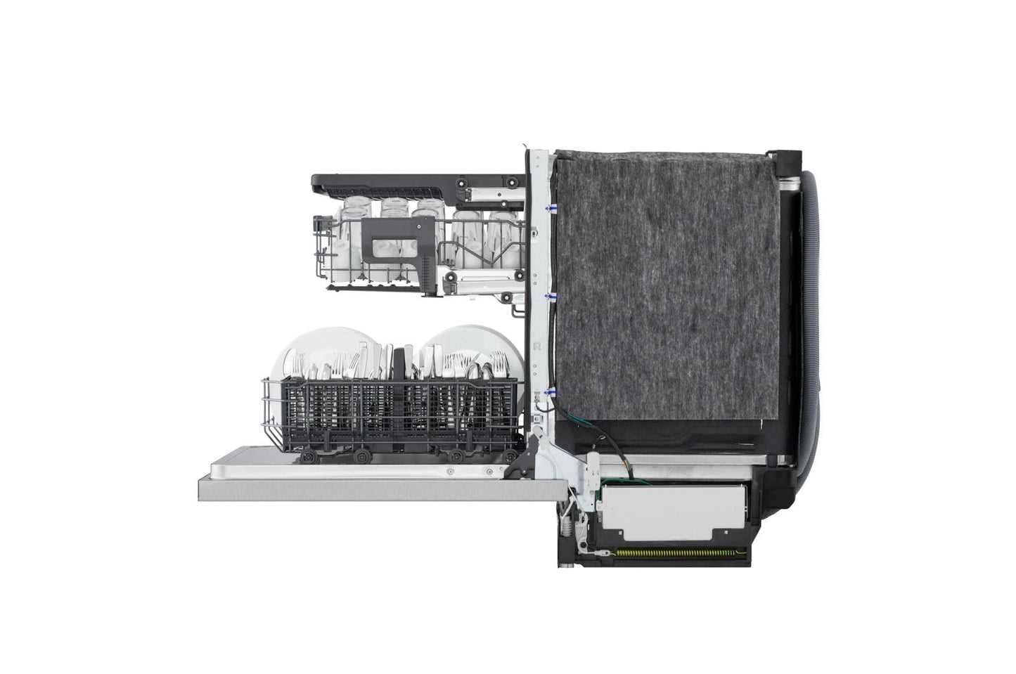 Lg LDNPM545S Smart Flushfit™ Top Control Dishwasher With 1-Hour Wash & Dry, Quadwash® Pro, And Dynamic Heat Dry™ W/Autovent Dry™