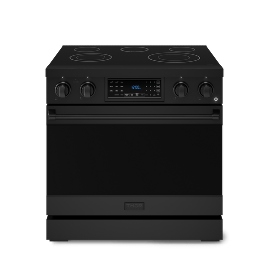 Thor Kitchen RSE36B 36 Inch Professional Electric Range With Tilt Panel Touch Control In Black Gordon Ramsay Series - Rse36B