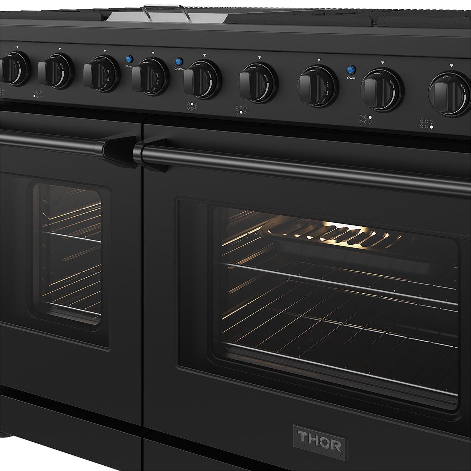 Thor Kitchen LRG4807UB 48 Inch Professional Gas Range In Black