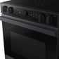 Samsung NSE6DG8500MT Bespoke 6.3 Cu. Ft. Smart Slide-In Electric Range With Air Sous Vide & Air Fry In Matte Black Steel