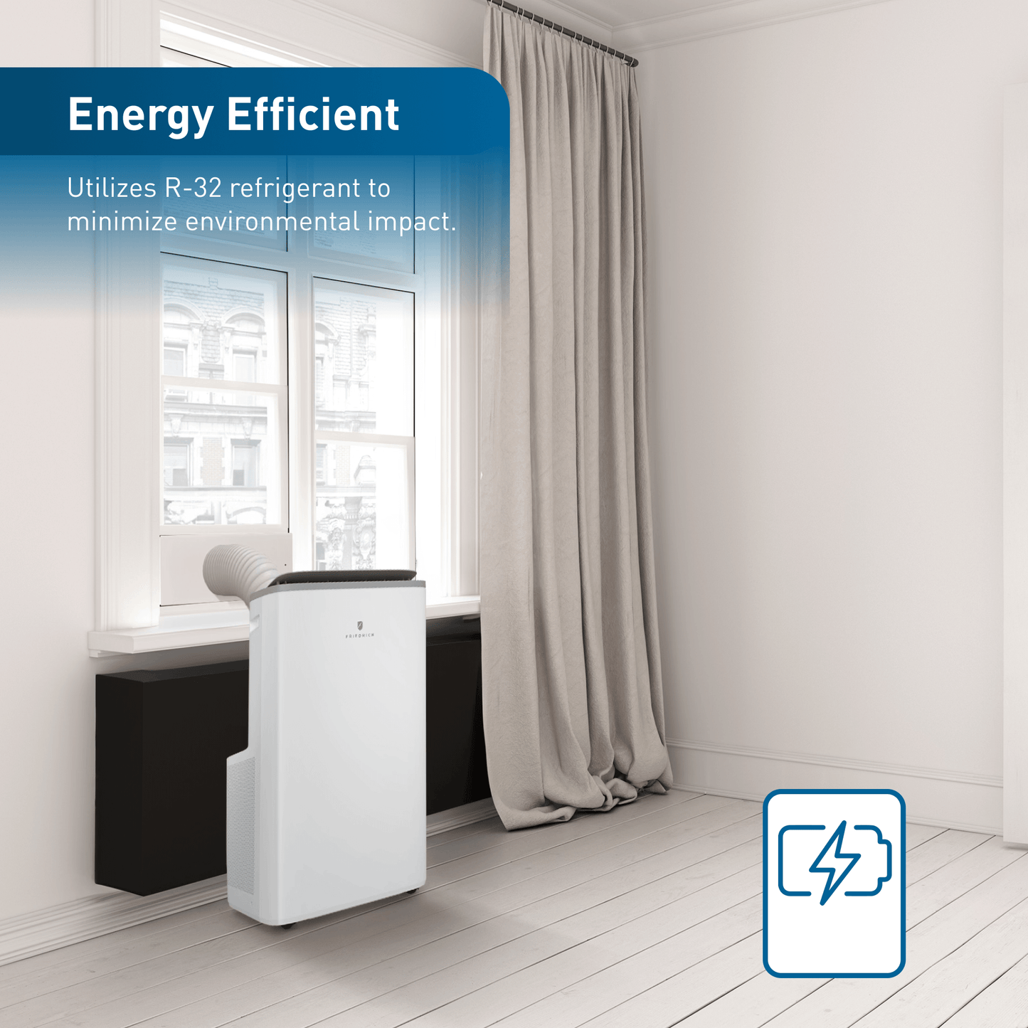 Friedrich ZCP12SB Friedrich Zoneaire Select 12,000 Btu Single-Hose Smart Portable Air Conditioner