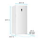 Avanti AV210VFLJM0W Avanti Maxxspace Insulation™ Technology Garage-Ready Frost-Free Convertible Upright Freezer, 21 Cu. Ft., Energy Star, White (Av210Vfljm0W)
