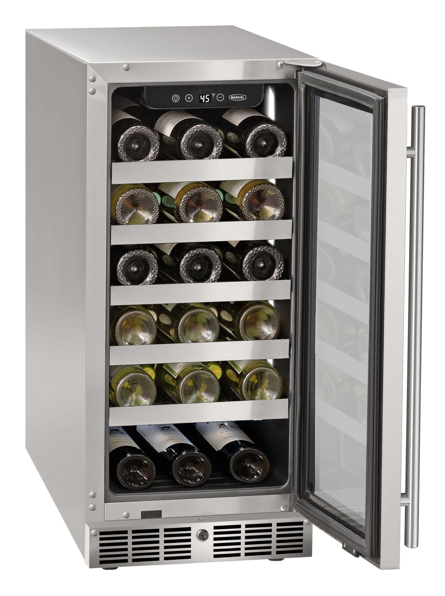 Marvel MRWC215SG31A 15 Inch Wine Refrigerator With Door Style - Stainless Steel Frame Glass
