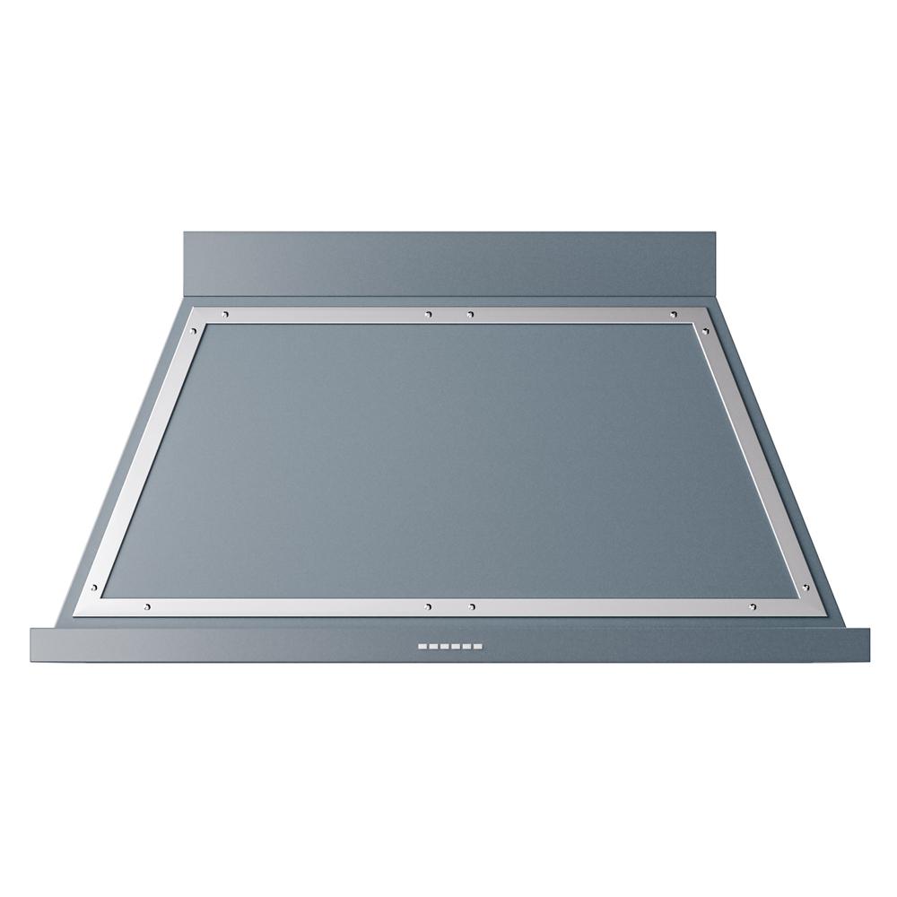 Ilve UANB48BGC Ilve Uanb48Bgc Nostalgie Ii Noblesse 48 Inch Range Hood With 600 Cfm (Blue Grey, Chrome)