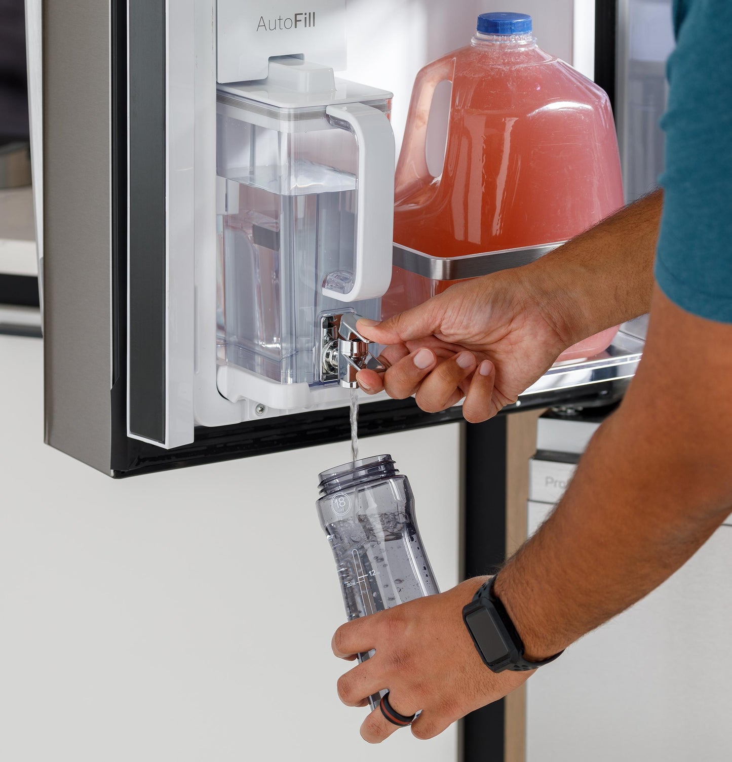 Ge Appliances PAD28BYTFS Ge Profile™ Series Energy Star® 28.4 Cu. Ft. Quad-Door Refrigerator With Dual-Dispense Autofill Pitcher