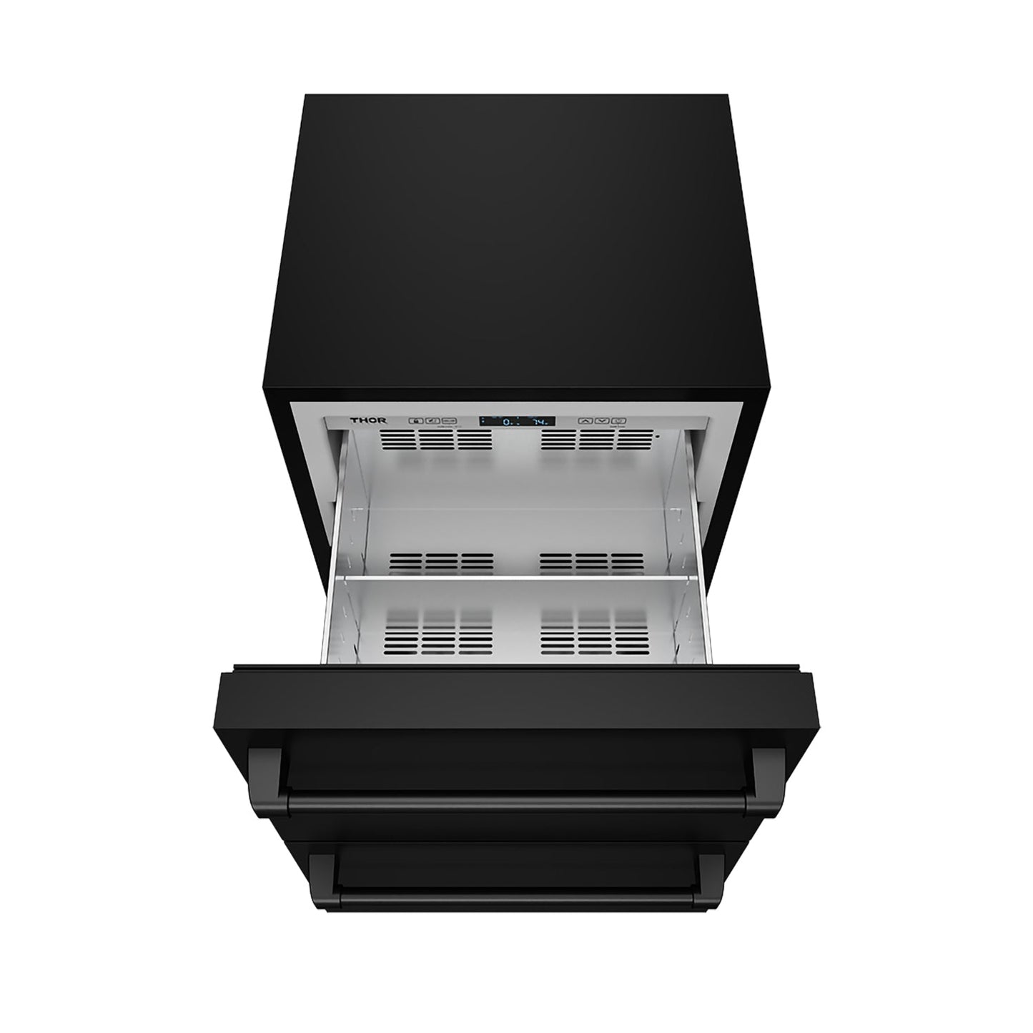 Thor Kitchen RZ24UB 24 Inch Undercounter Built-In / Freestanding Drawer Freezer - Black Gordon Ramsay Series