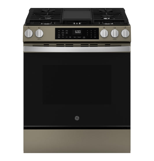 Ge Appliances GGS600AVES Ge® 30" Slide-In Front-Control Convection Gas Range With No Preheat Air Fry And Easywash™ Oven Tray