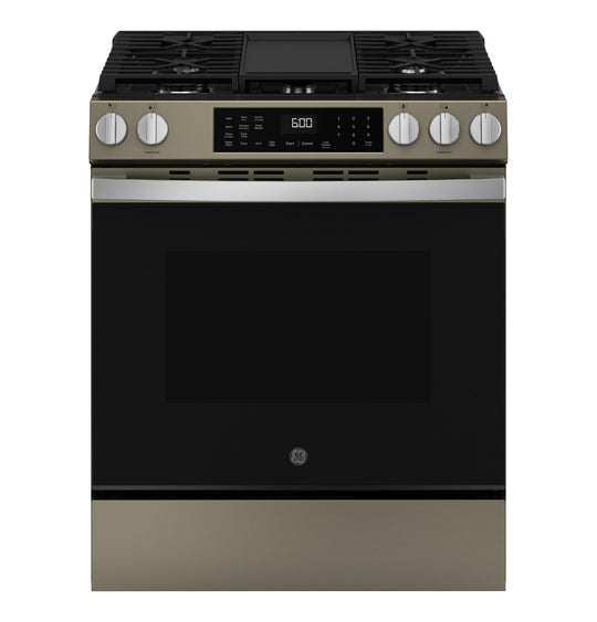 Ge Appliances GGS600AVES Ge® 30" Slide-In Front-Control Convection Gas Range With No Preheat Air Fry And Easywash™ Oven Tray