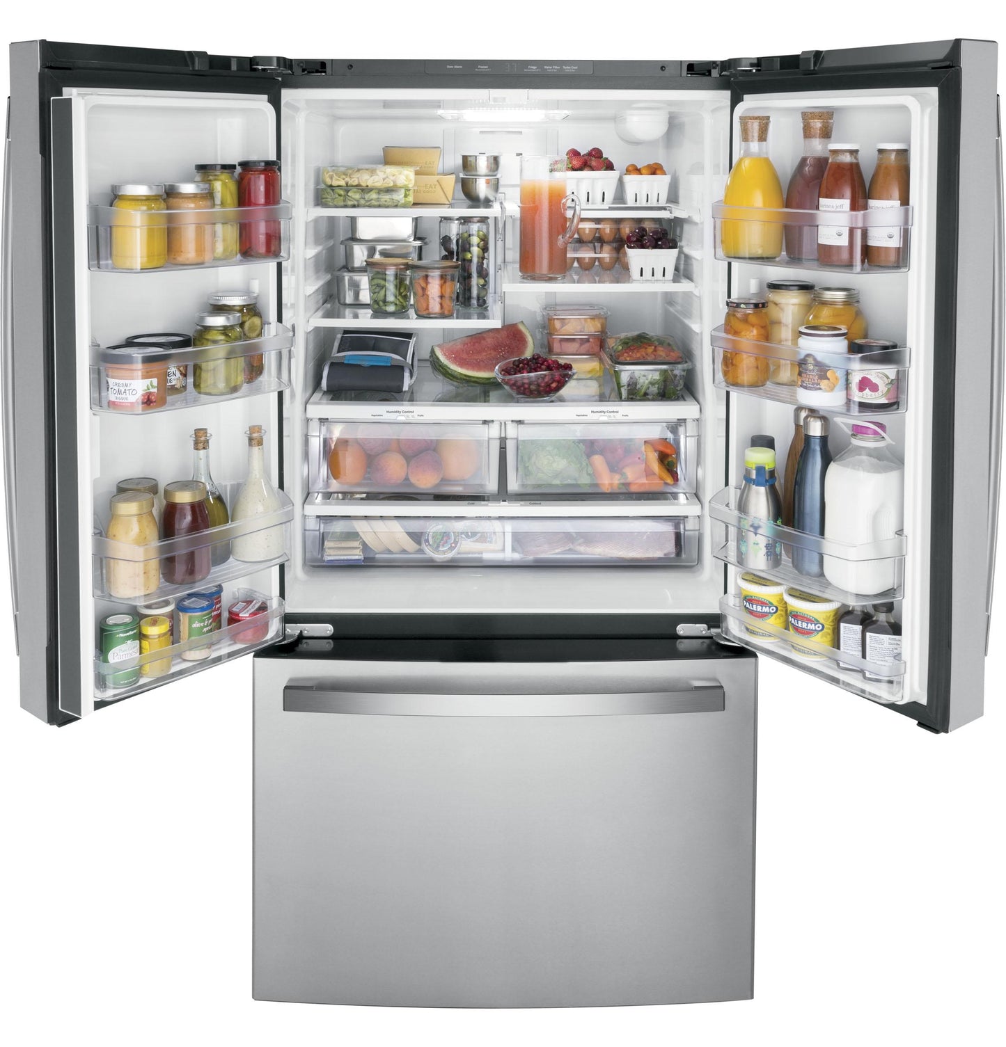 Ge Appliances GWE22JYMFS Ge® Energy Star® 21.9 Cu. Ft. Fingerprint Resistant Counter-Depth French-Door Refrigerator