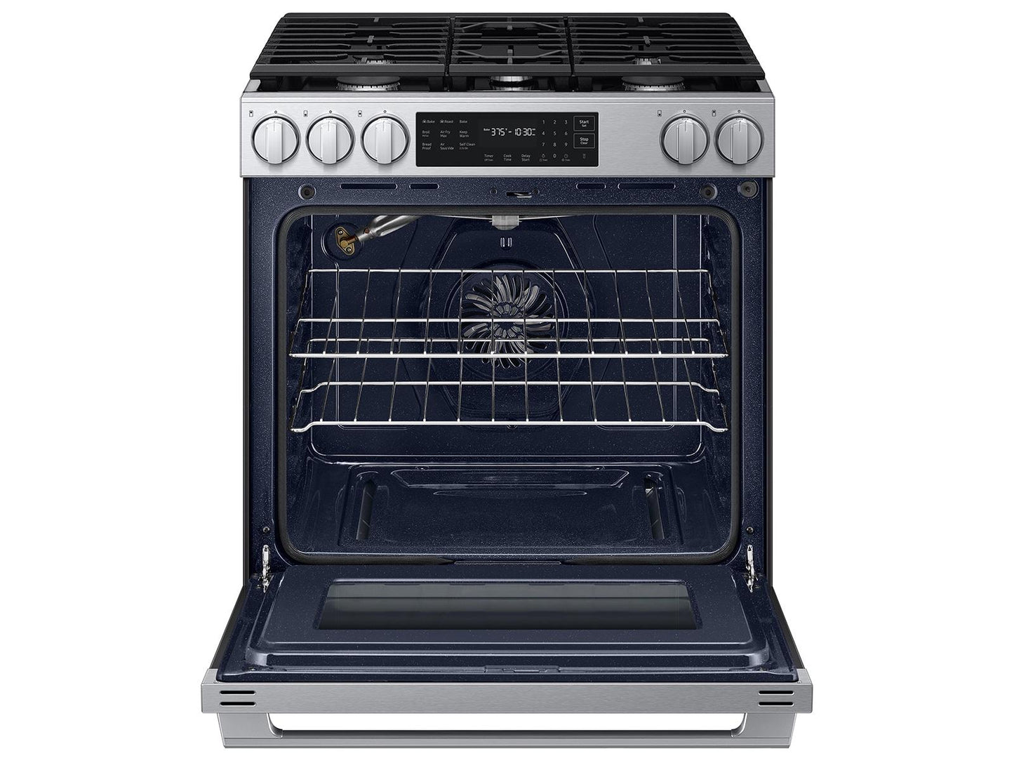 Samsung NSG80H60XRAA Bespoke Smart Slide-In Gas Range Pro Style Design Air Fry Max True Convection