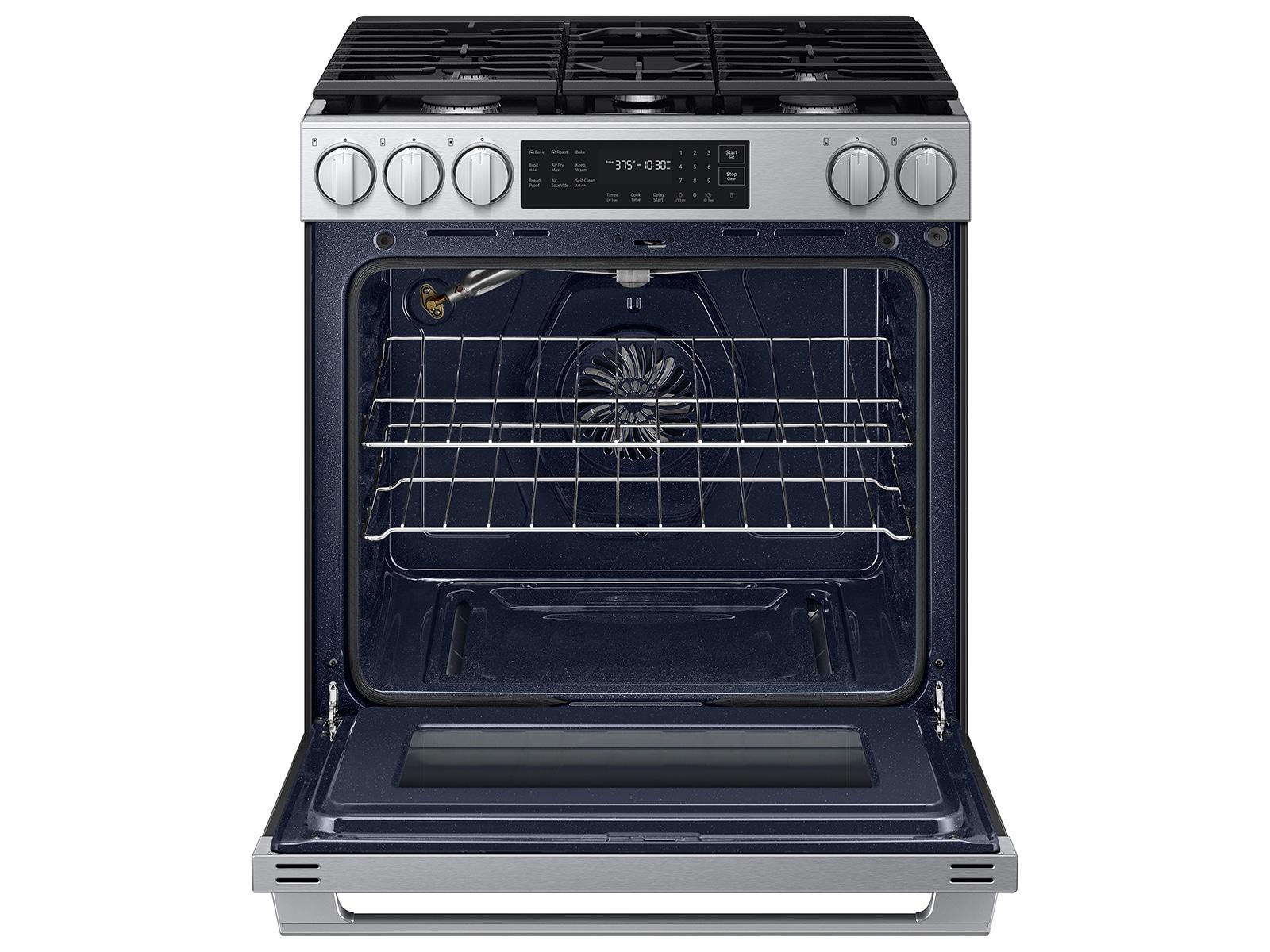 Samsung NSG80H60XRAA Bespoke Smart Slide-In Gas Range Pro Style Design Air Fry Max True Convection