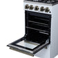Forno FFSGS626520WHT Forno Lamazze 20 Inch Freestanding Gas Range In White, Compact Design