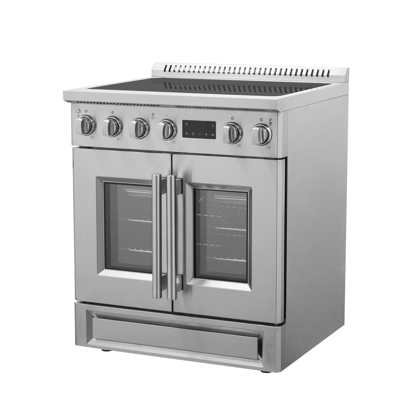 Forno FFSIN095030 Forno Torino 30 Inch French Door Induction Range With Air Fryer And True Convection Oven