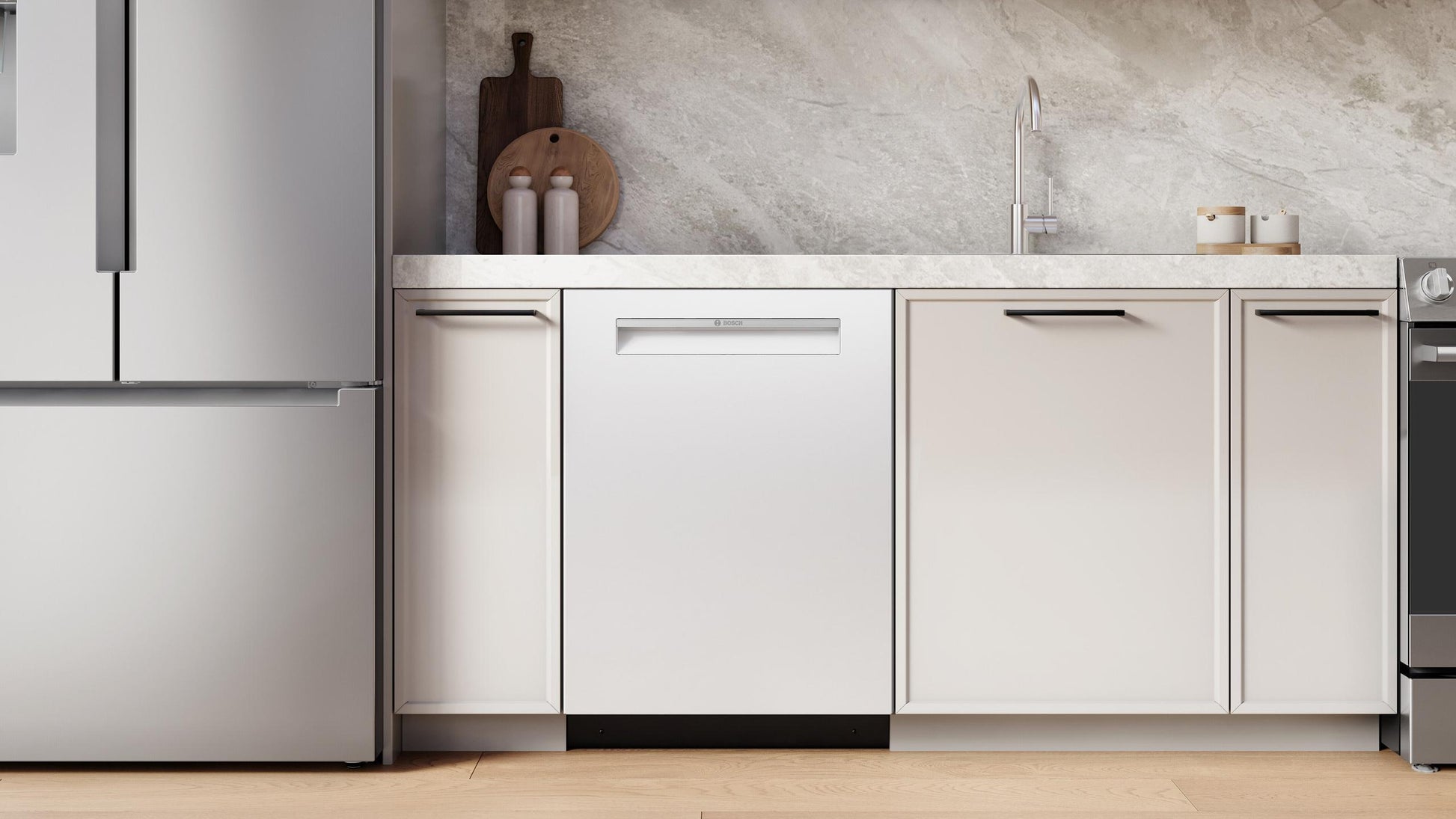 Bosch SHP53EM2N 300 Series, Built-Under Dishwasher, 24'', White