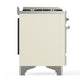 Ilve UM48FSNR3AWC Ilve Um48Fsnr3Awc Majestic Iii 48 Inch Dual Fuel Range With 5 Black Brass Burners, Griddle And French Top, Dual Function Burner Up To 25,000 Btu (Natural Gas, Triple Glass Door, Antique White, Chrome)