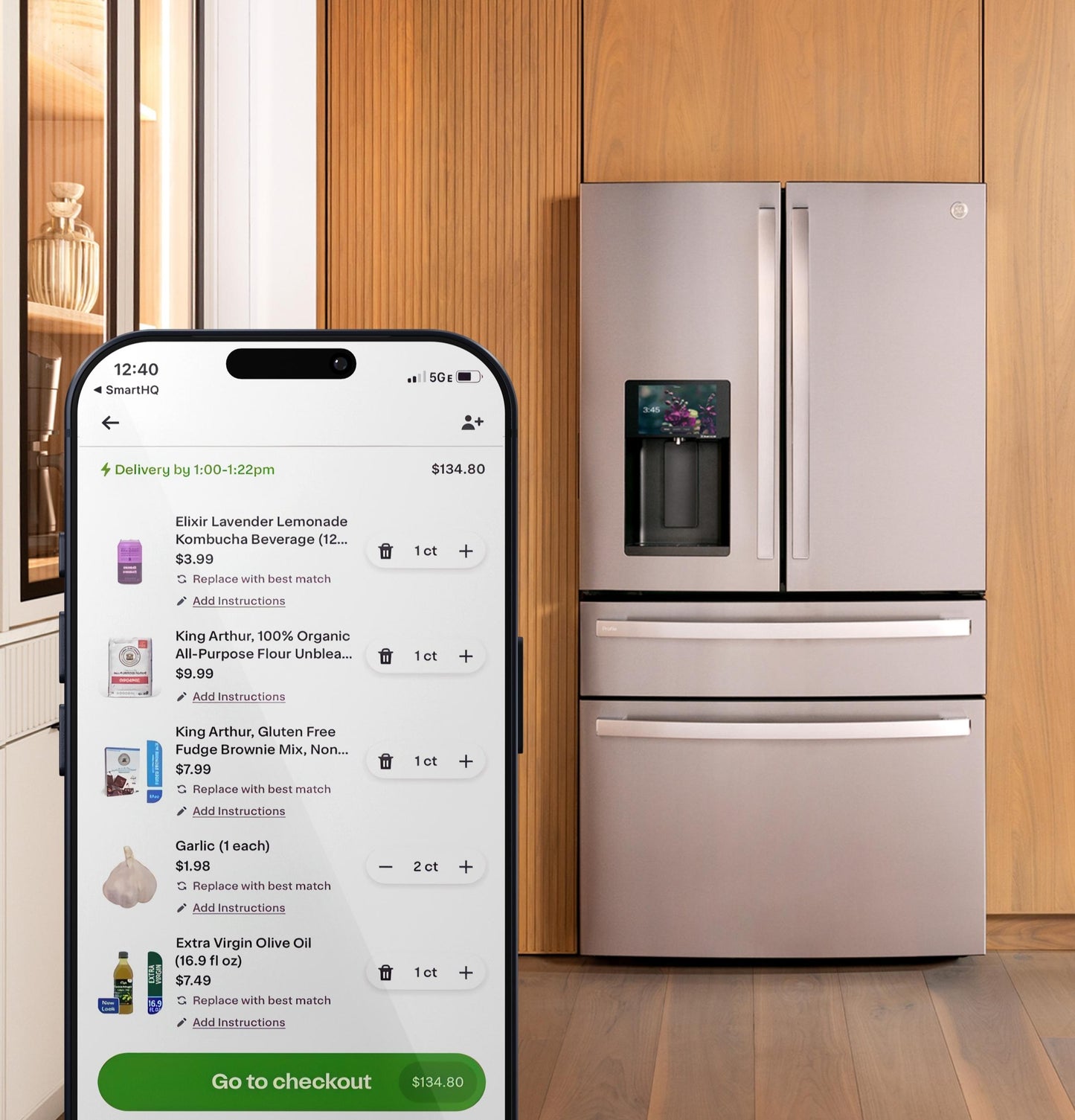 Ge Appliances PVD28HYYFS Ge Profile™ Energy Star® 27.9 Cu. Ft. Smart 4-Door French-Door Refrigerator With Kitchen Assistant™