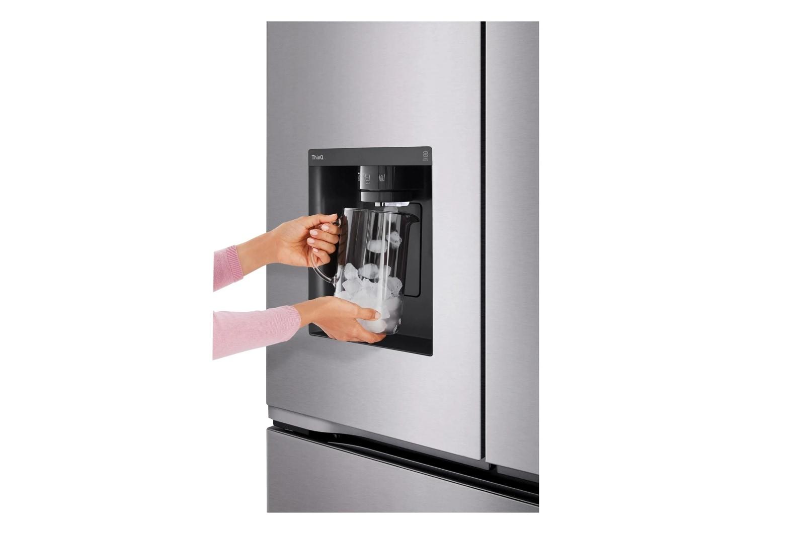 Lg LF26C6230V 26 Cu. Ft. Counter Depth Max 3-Door French Door Refrigerator With Ice And Water Dispenser