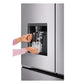 Lg LF26C6230V 26 Cu. Ft. Counter Depth Max 3-Door French Door Refrigerator With Ice And Water Dispenser