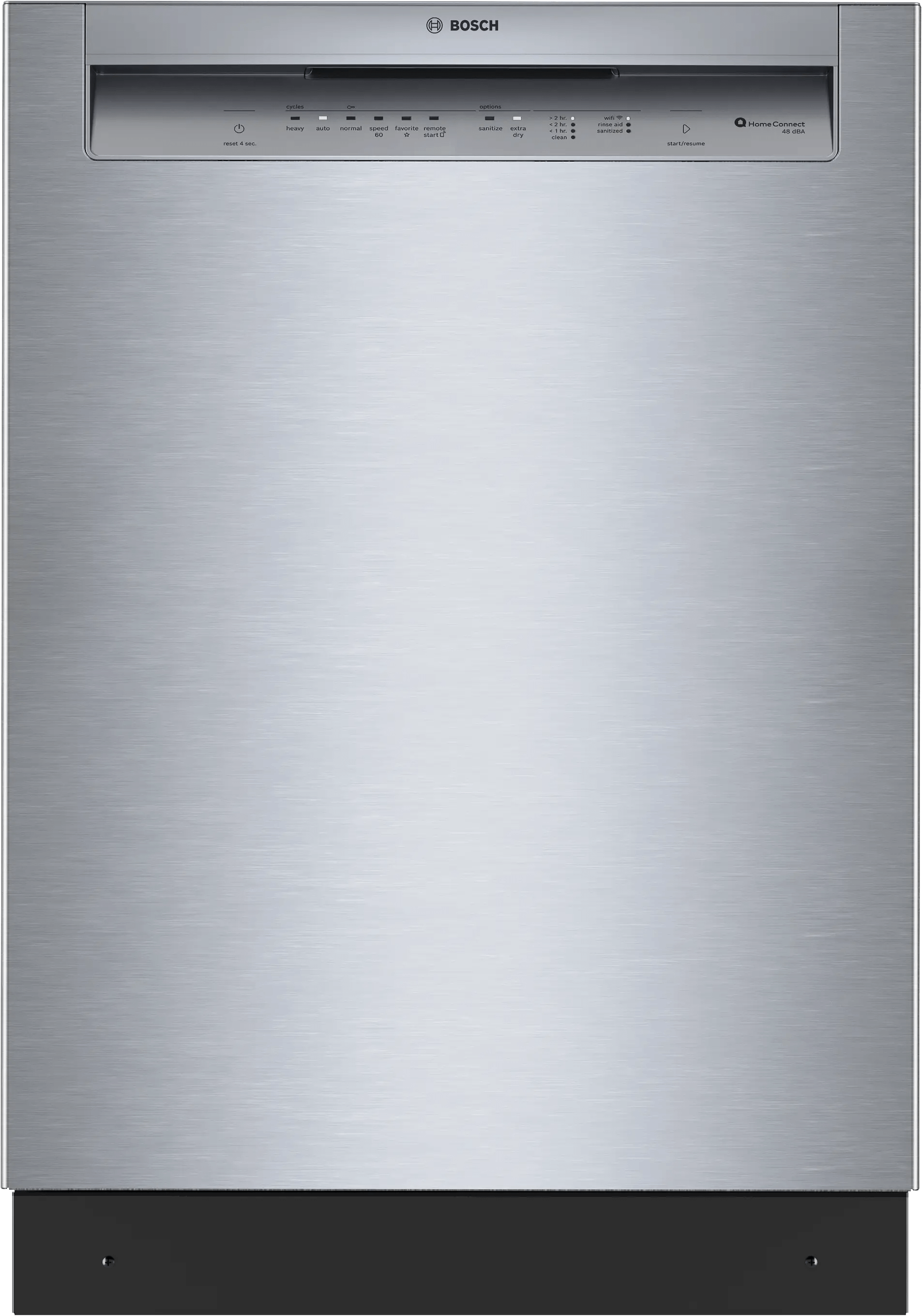 Bosch SHE43DM5N 300 Recessed Handle, 48 Dba, Standard 3Rd Rack, Puredry - Ss