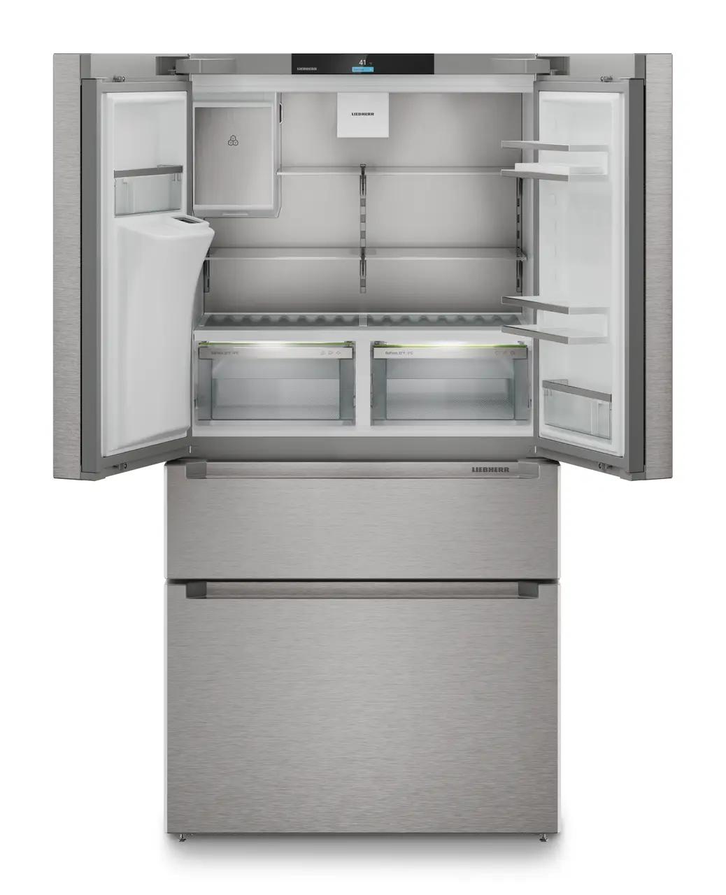 Liebherr FDBC36S French Door Fridge-Freezer With 2 Freezer Drawers And Water And Ice Cube Dispenser