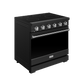 Thor Kitchen RSE36PBSS 36 Inch Professional Electric Range In Black/Stainless Steel Gordon Ramsay Series